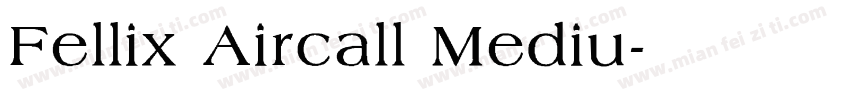 Fellix Aircall Mediu字体转换